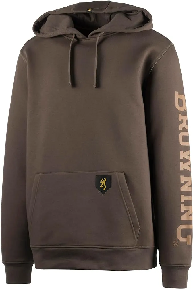 New Browning Mens Shane Sweatshirt, Comfortable Midweight Hoodie with Water-Resistant Finish in Olive Sz L, Retails $80 