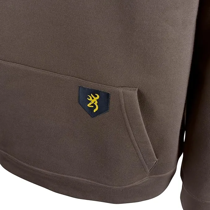 New Browning Mens Shane Sweatshirt, Comfortable Midweight Hoodie with Water-Resistant Finish in Olive Sz L, Retails $80 