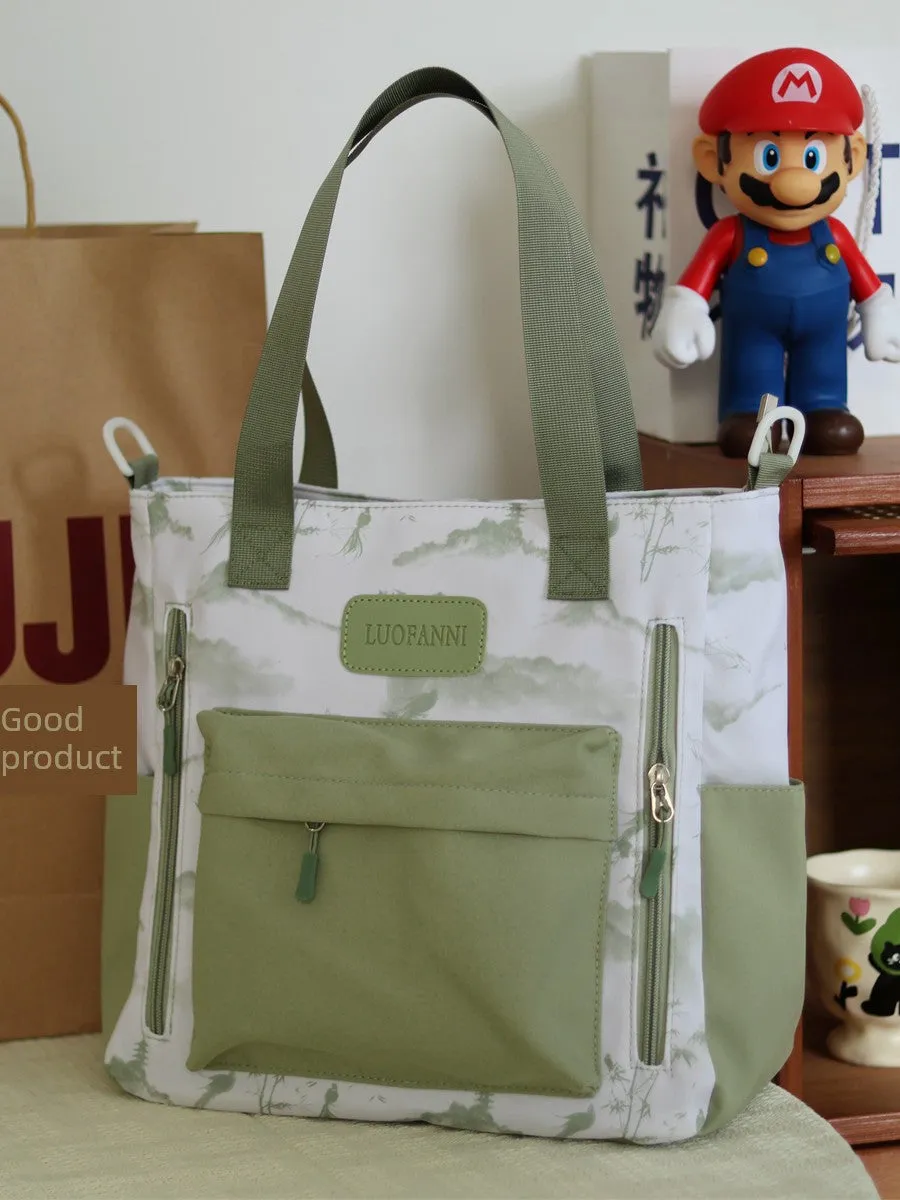 New Chinese Girls Work Clothing Single Shoulder Bag Tuition Bag