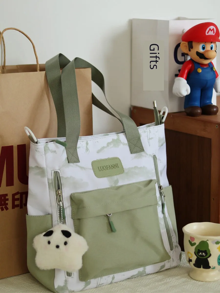 New Chinese Girls Work Clothing Single Shoulder Bag Tuition Bag