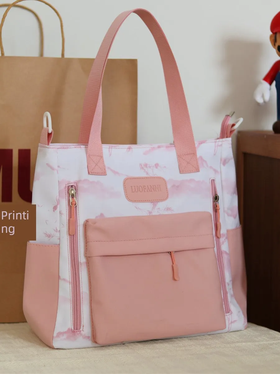 New Chinese Girls Work Clothing Single Shoulder Bag Tuition Bag