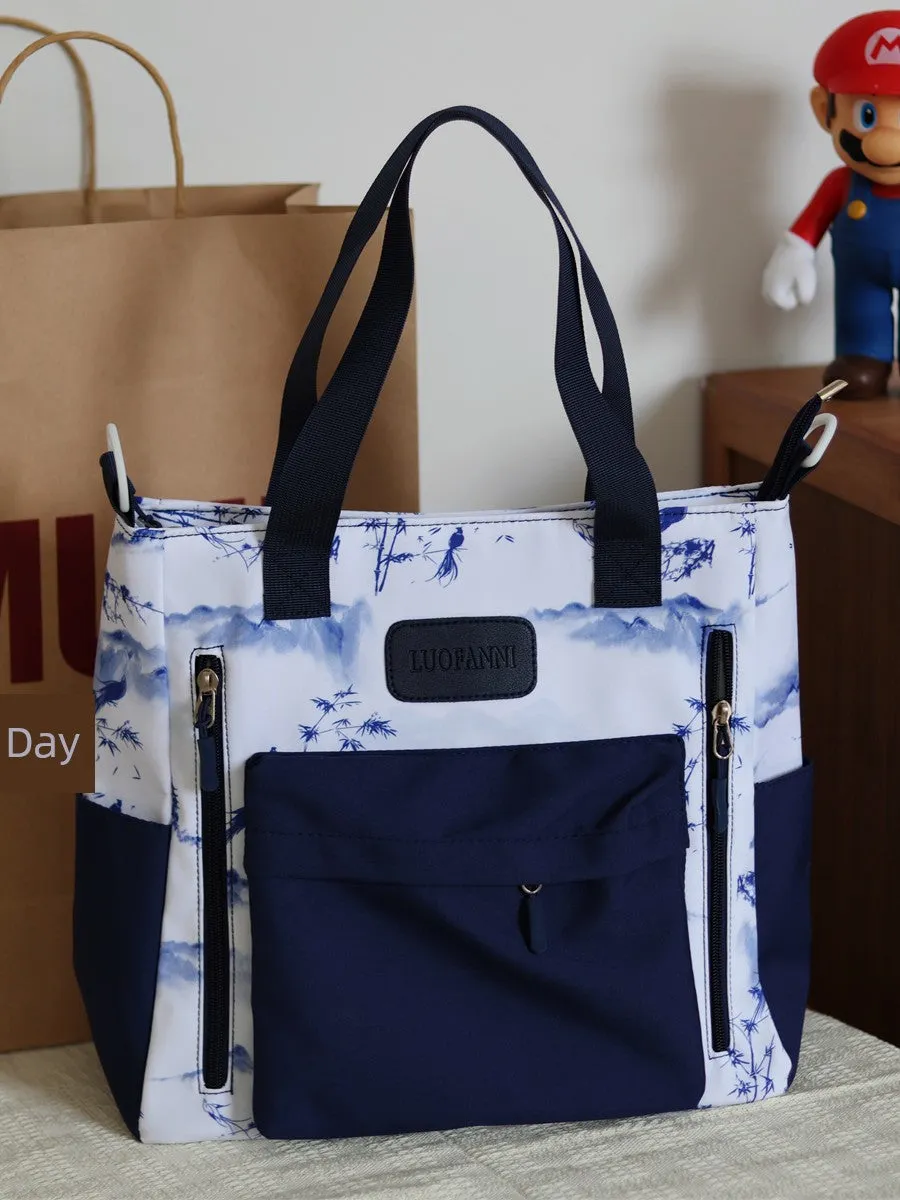 New Chinese Girls Work Clothing Single Shoulder Bag Tuition Bag