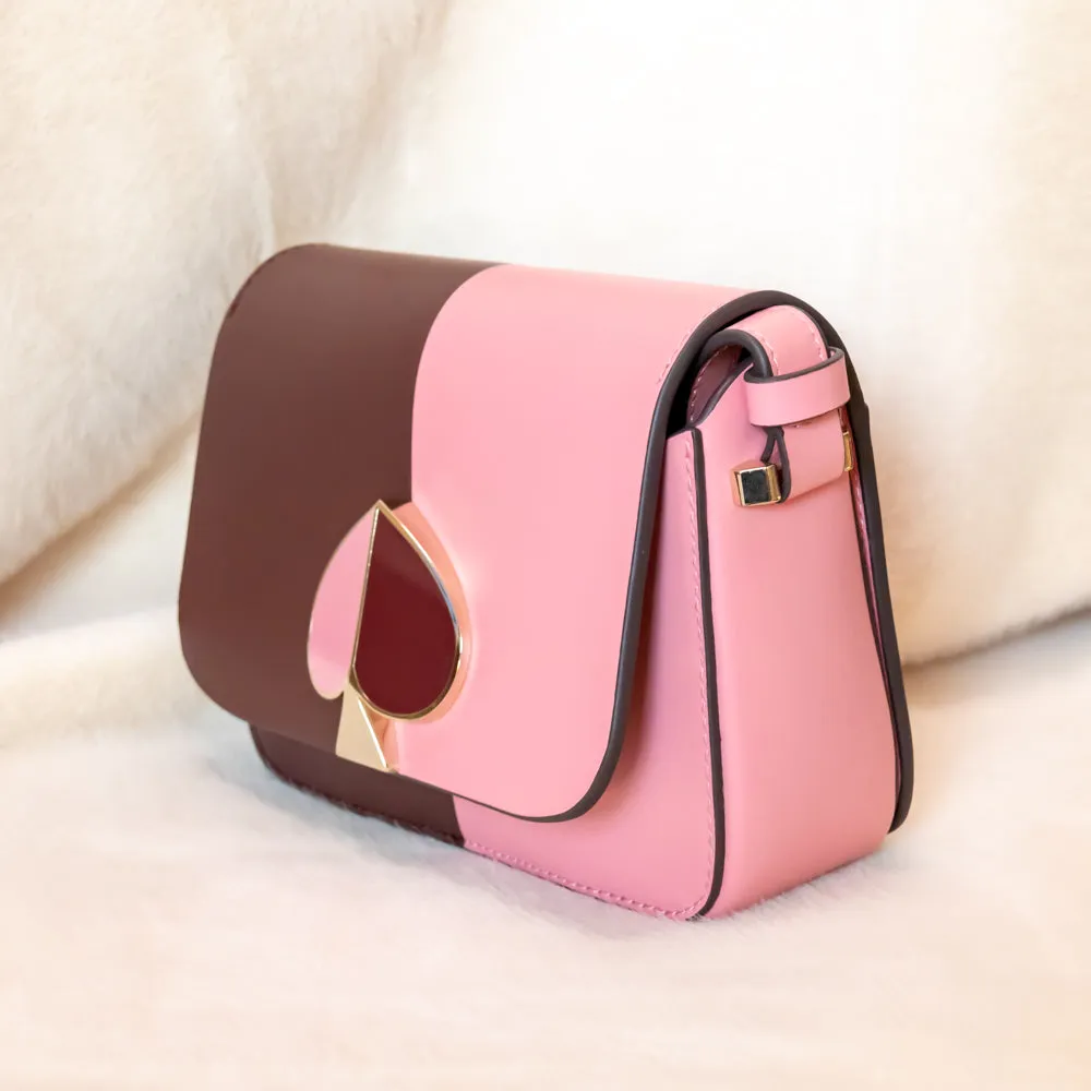 Nicola Bicolor Small Shoulder Bag