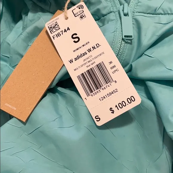 NWT Adidas W.N.D Primeblue Hooded Jacket Lightweight Windbreaker