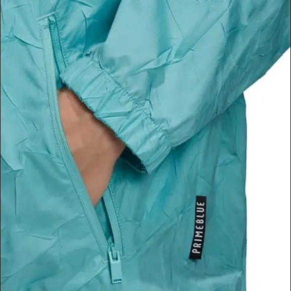 NWT Adidas W.N.D Primeblue Hooded Jacket Lightweight Windbreaker