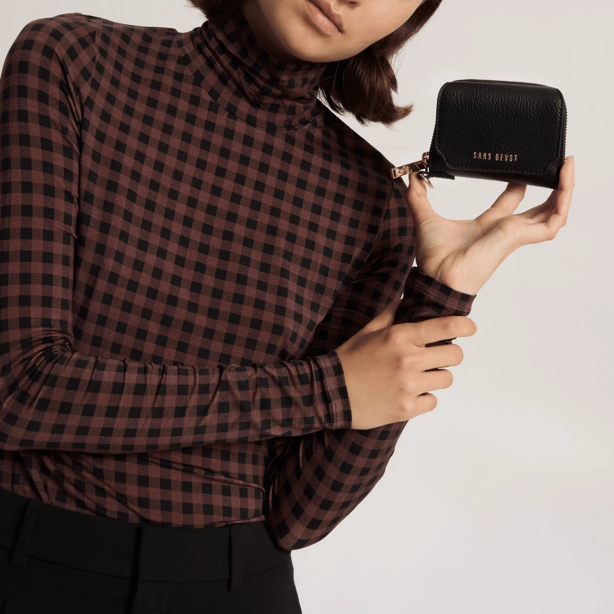 Orbit - Compact Zip Wallet - Noir