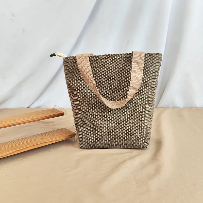 Original New Arrival Cotton and Linen School Women's Handbag
