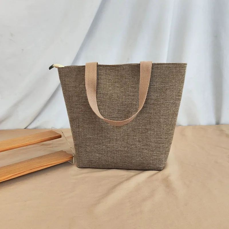 Original New Arrival Cotton and Linen School Women's Handbag