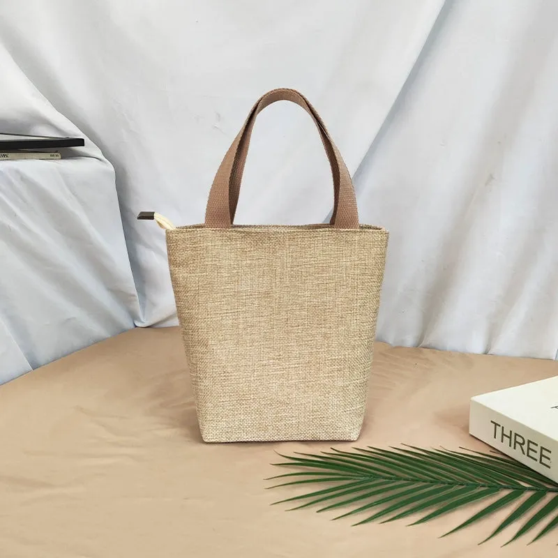 Original New Arrival Cotton and Linen School Women's Handbag