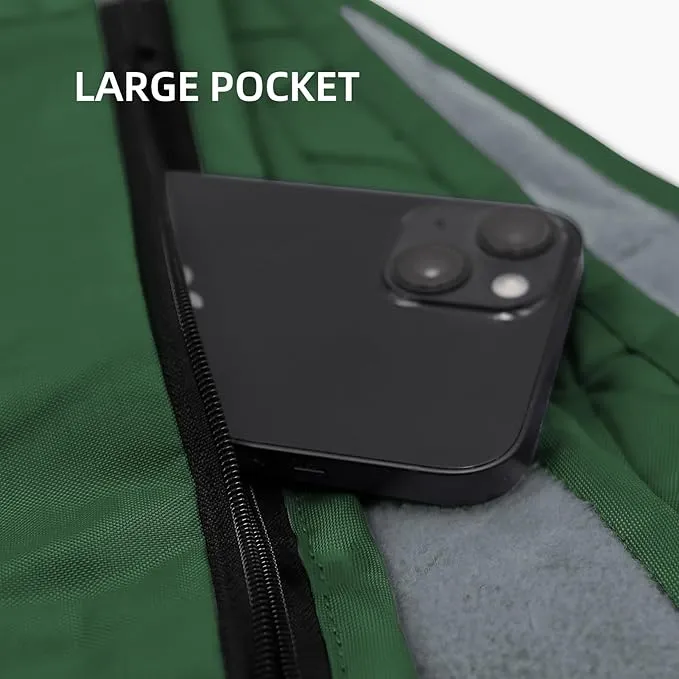 Outdoor Waterproof Blanket, Foldable Fleece Stadium Blanket for Outdoor Sports Event,Camping,Concerts, Car,Pet,Picnics -Windproof, Wearable,Machine Washable 80"x58"