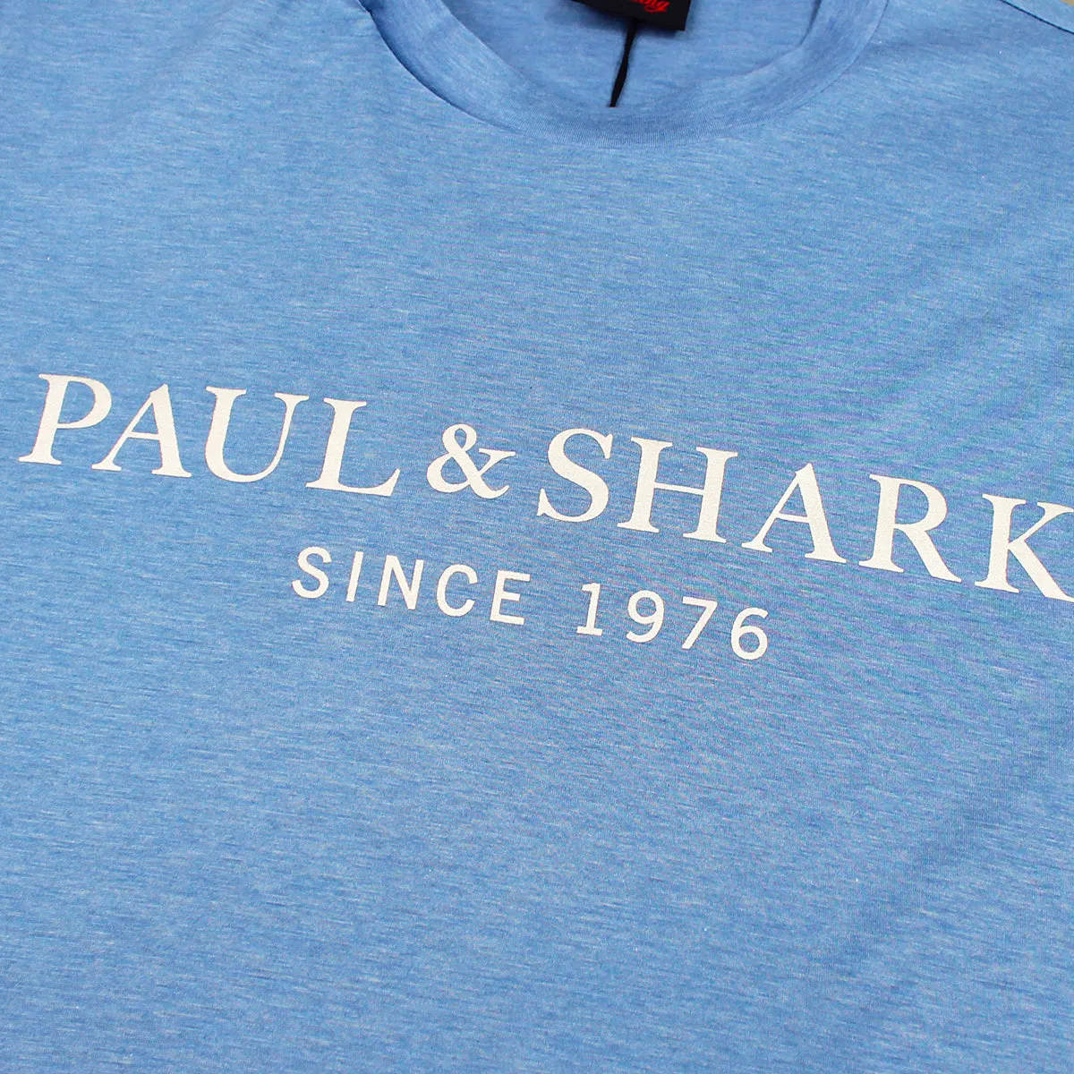 Paul & Shark - Reflective Logo T-Shirt in Blue