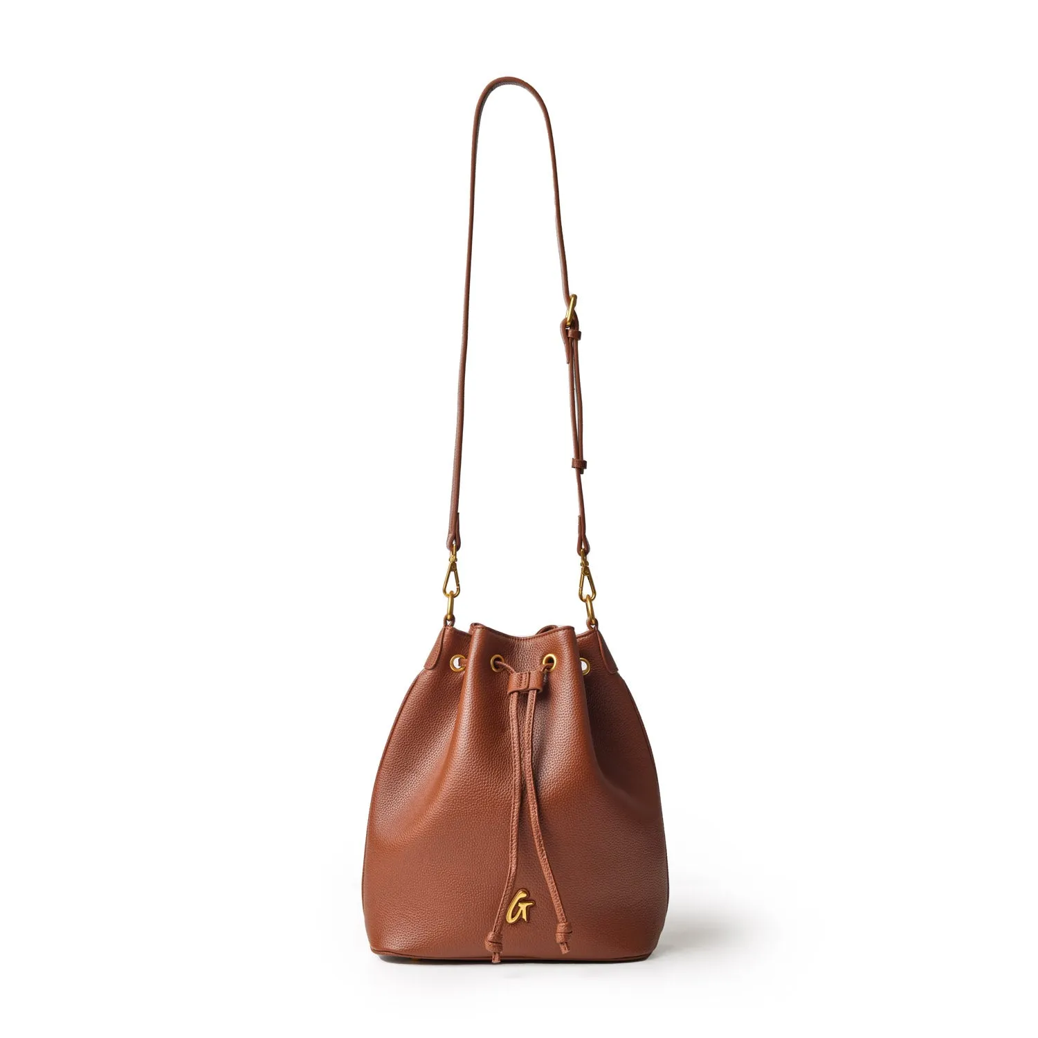 PEBBLE BUCKET BAG BUNDLE - BROWN