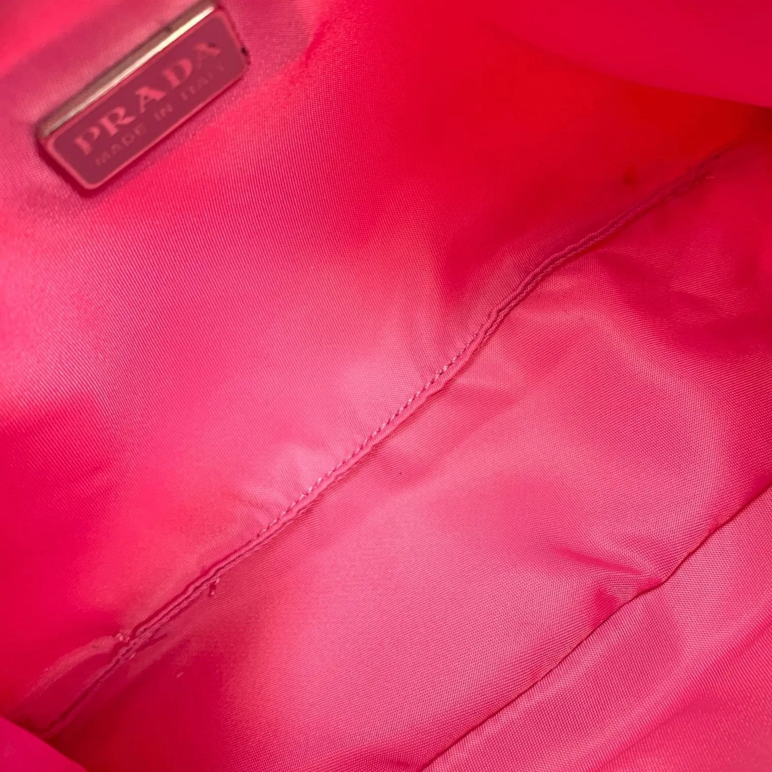 Prada Baby Pink Nylon Shoulder Bag