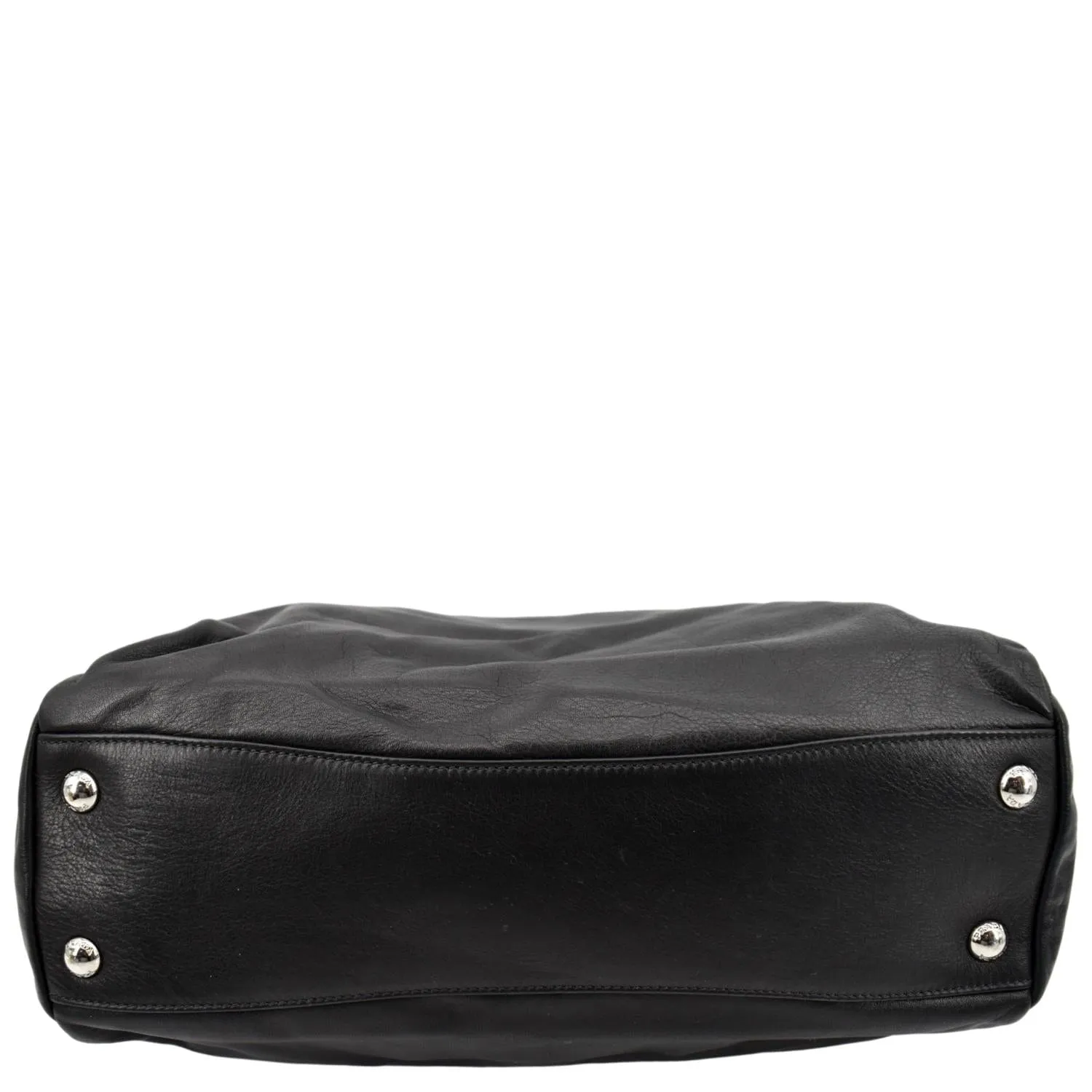 PRADA Leather Shoulder Bag Black