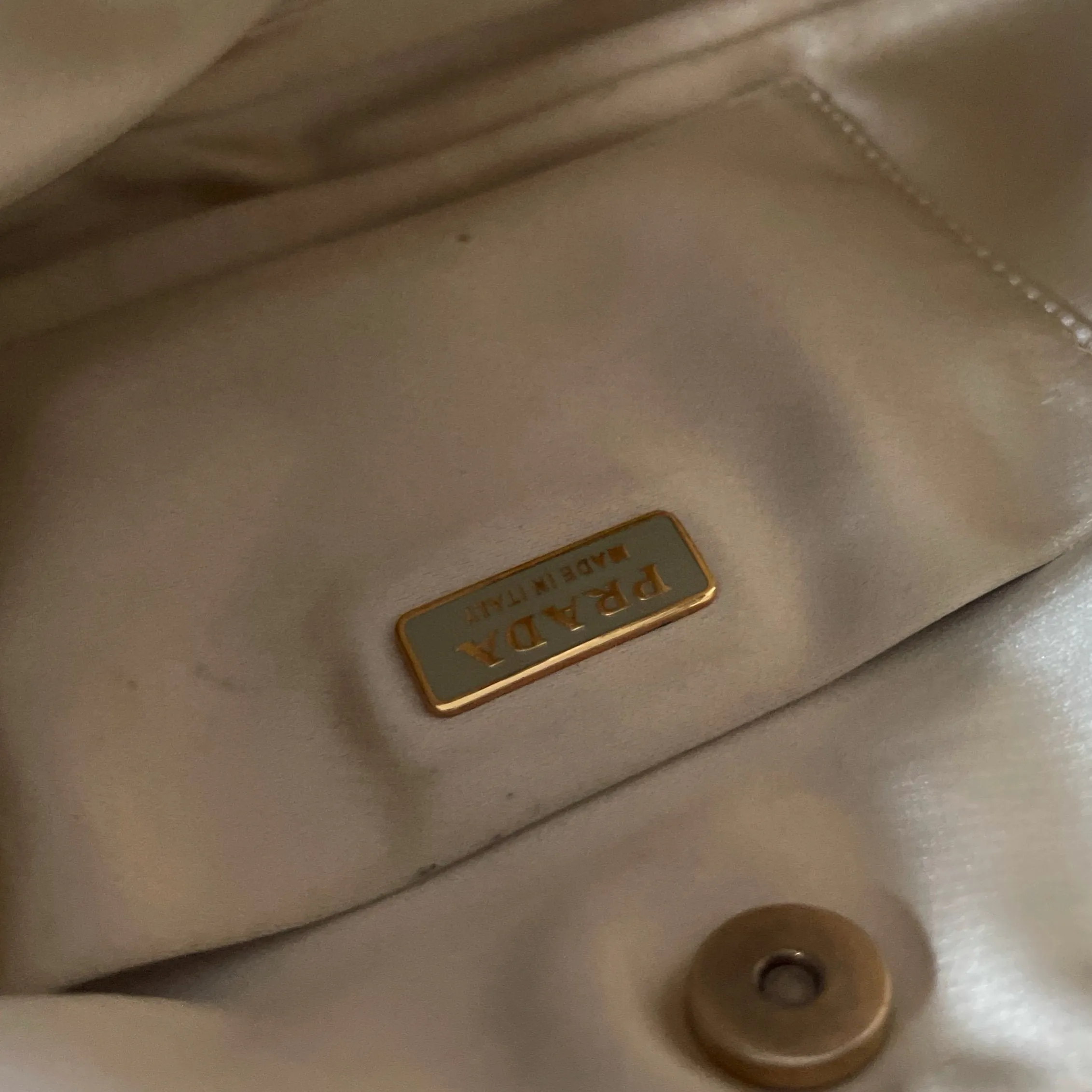 Prada Lime Green Nylon Chain Shoulder Bag