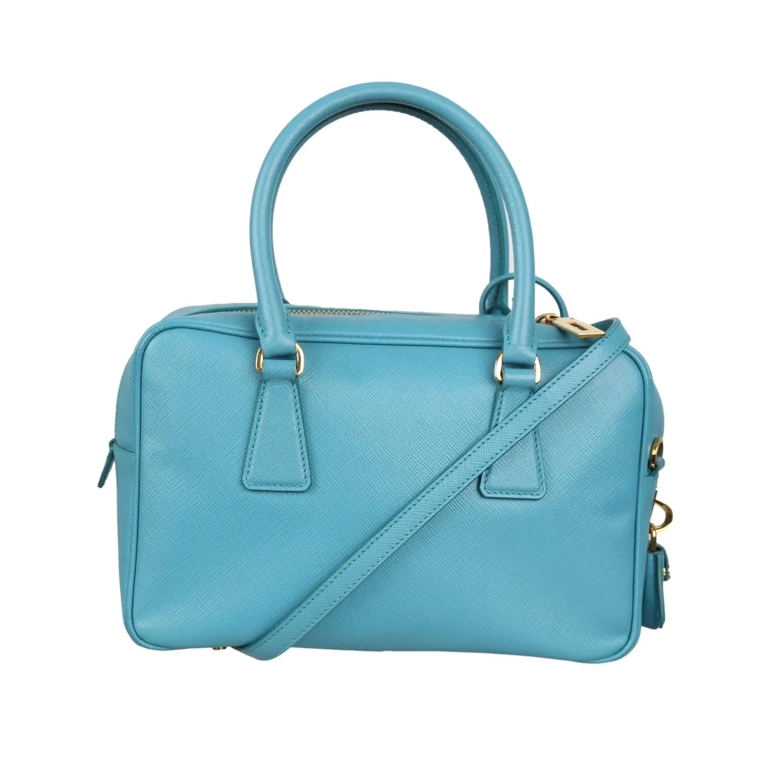 Prada Turquoise 2way Top Handle Bag