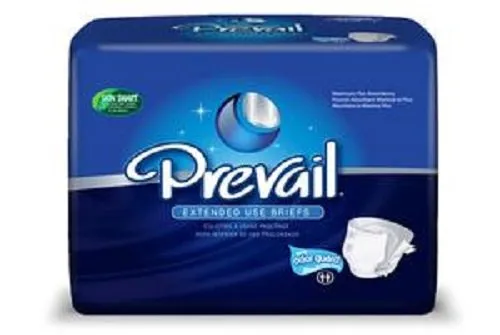 PrevailÂ® Brief , Medium*, White, 32"-44", 4 bags of 20 (80 ct.)