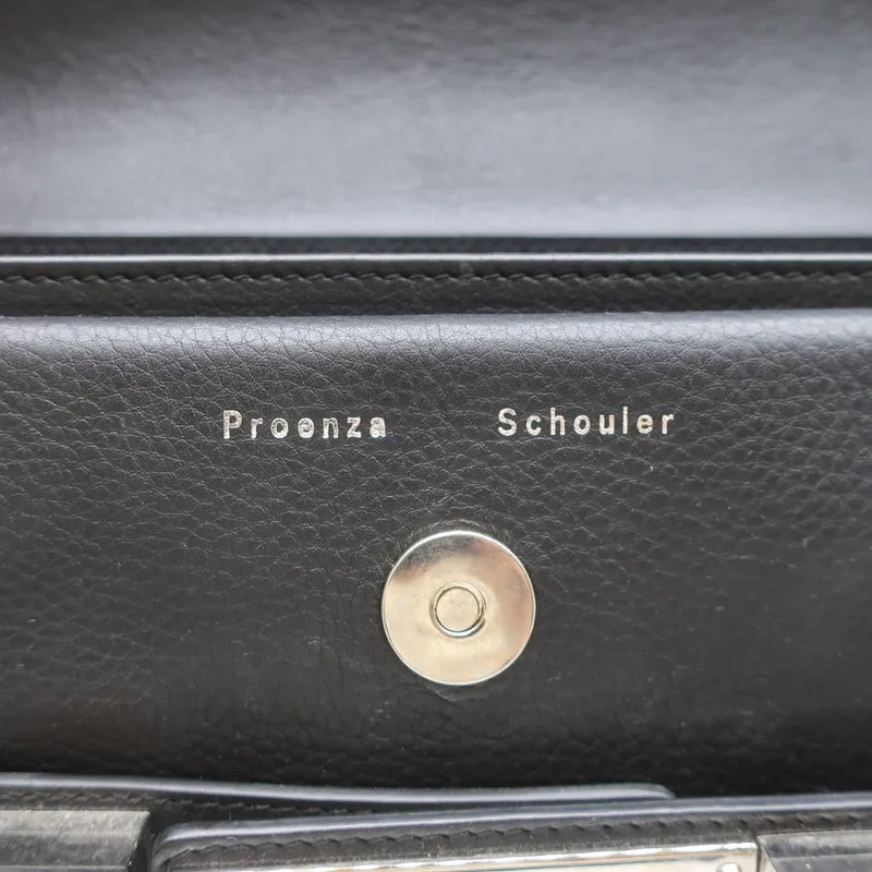 Proenza Schouler PS11 Mini Classic Shoulder Bag Black Smooth Leather Crossbody