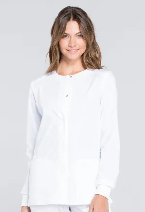 Professionals WW340 Snap Front Jacket White