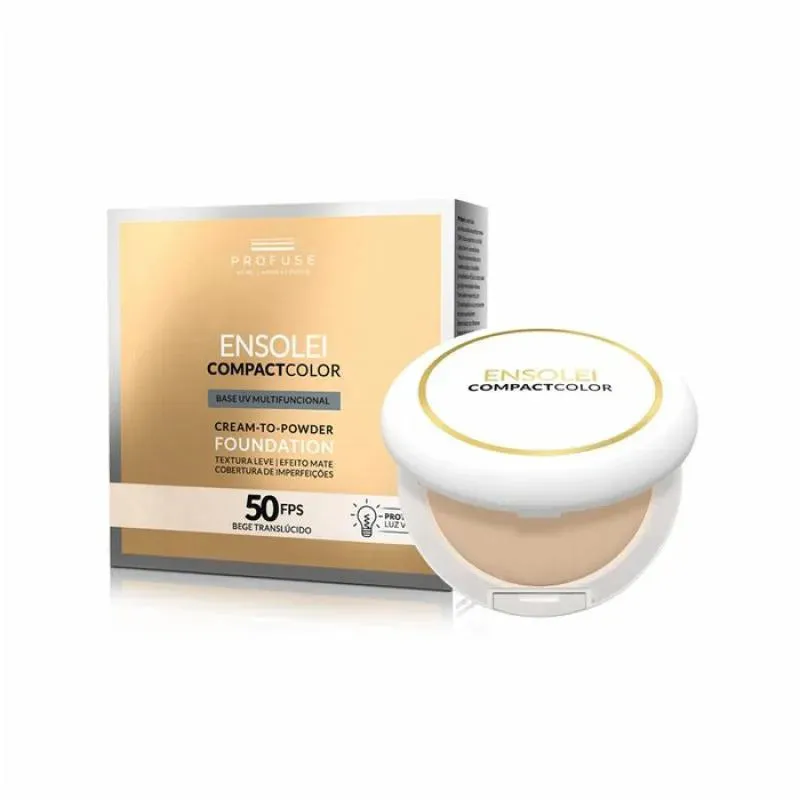 Protetor Solar Profuse Ensolei Compact Color  FPS 50 - 10 g