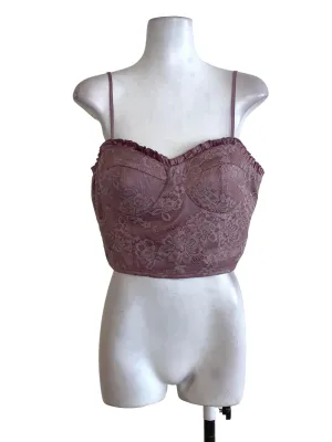 Purple Floral Laced Top