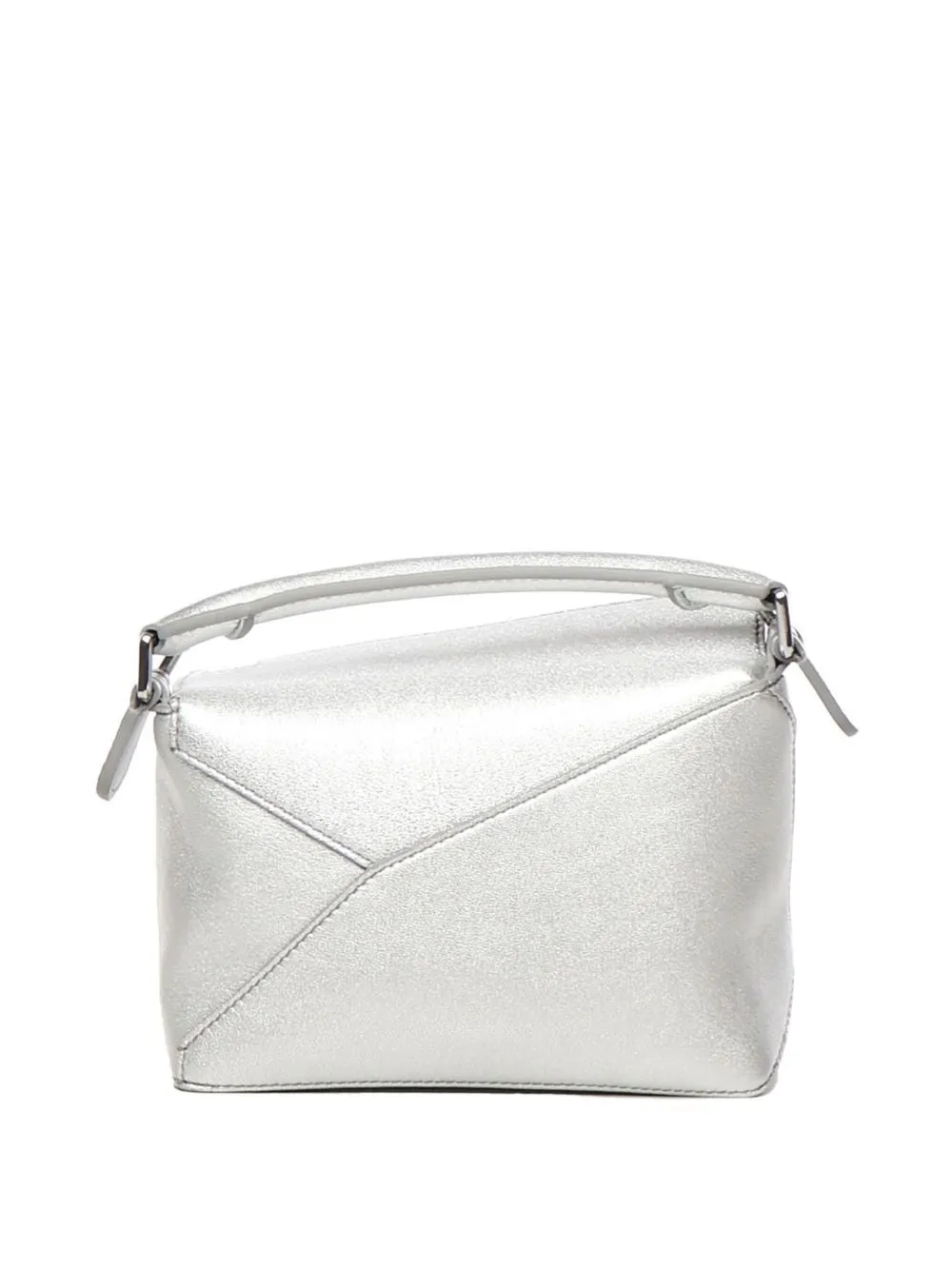 Puzzle edge mini leather handbag