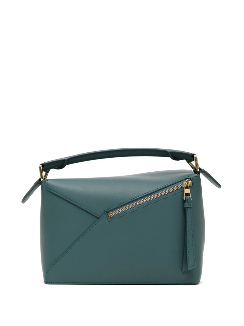 Puzzle edge small leather handbag