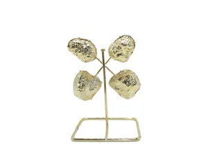 Quartz Geode From Morocco on Wire Stand