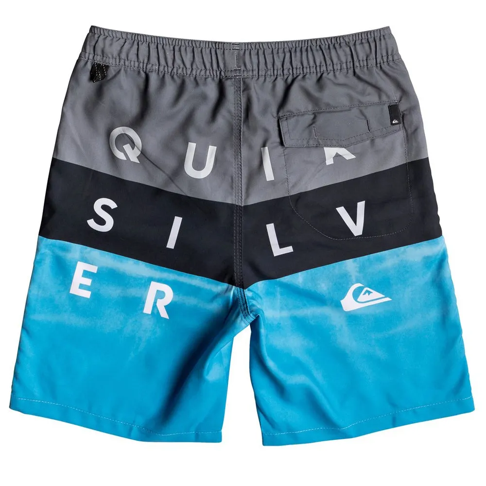 Quiksilver Boys Word Block Volley Youth 15 Boardshorts