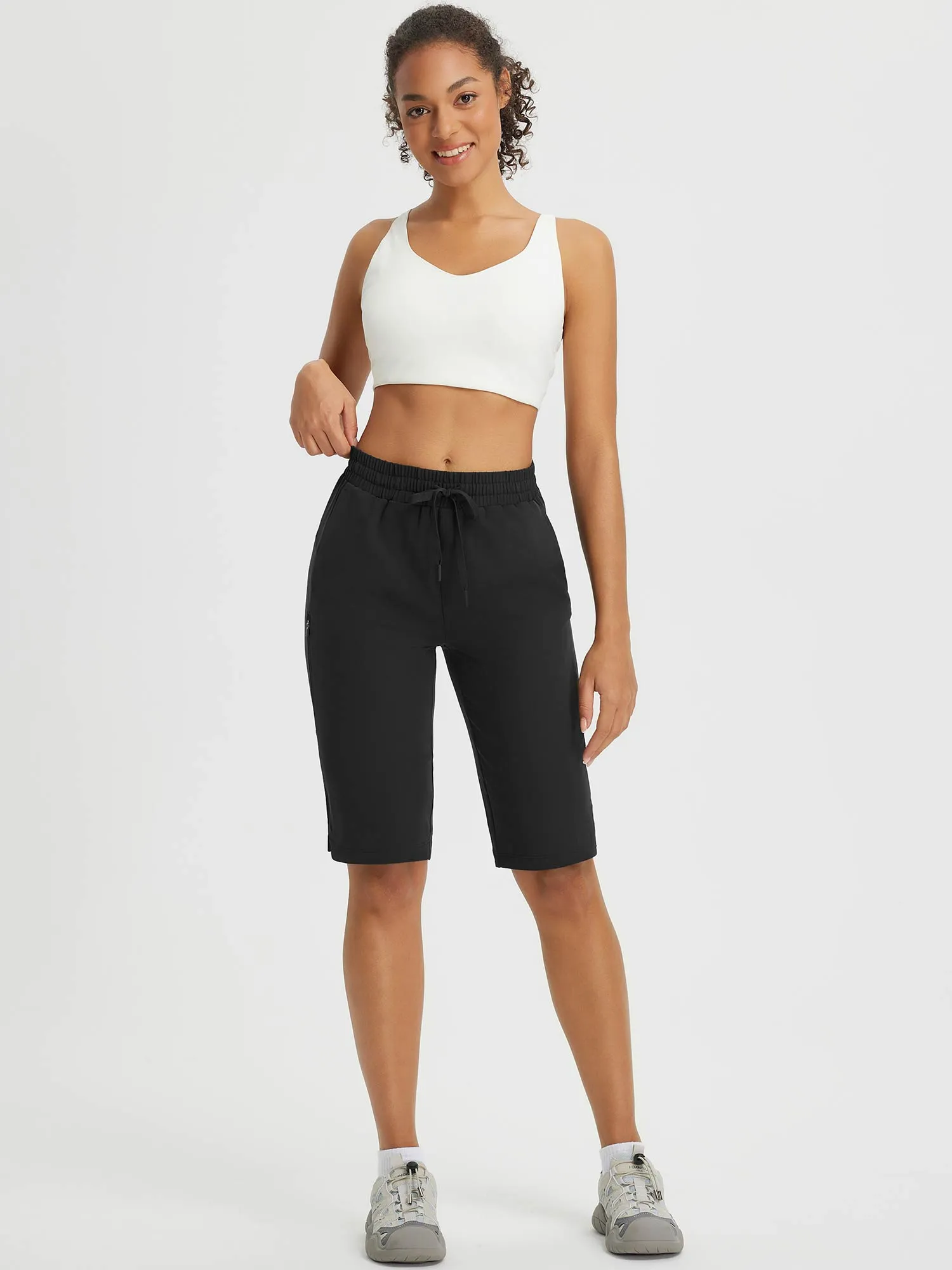 Raindrop Ready 13" Multiple Zipper Pocket Shorts