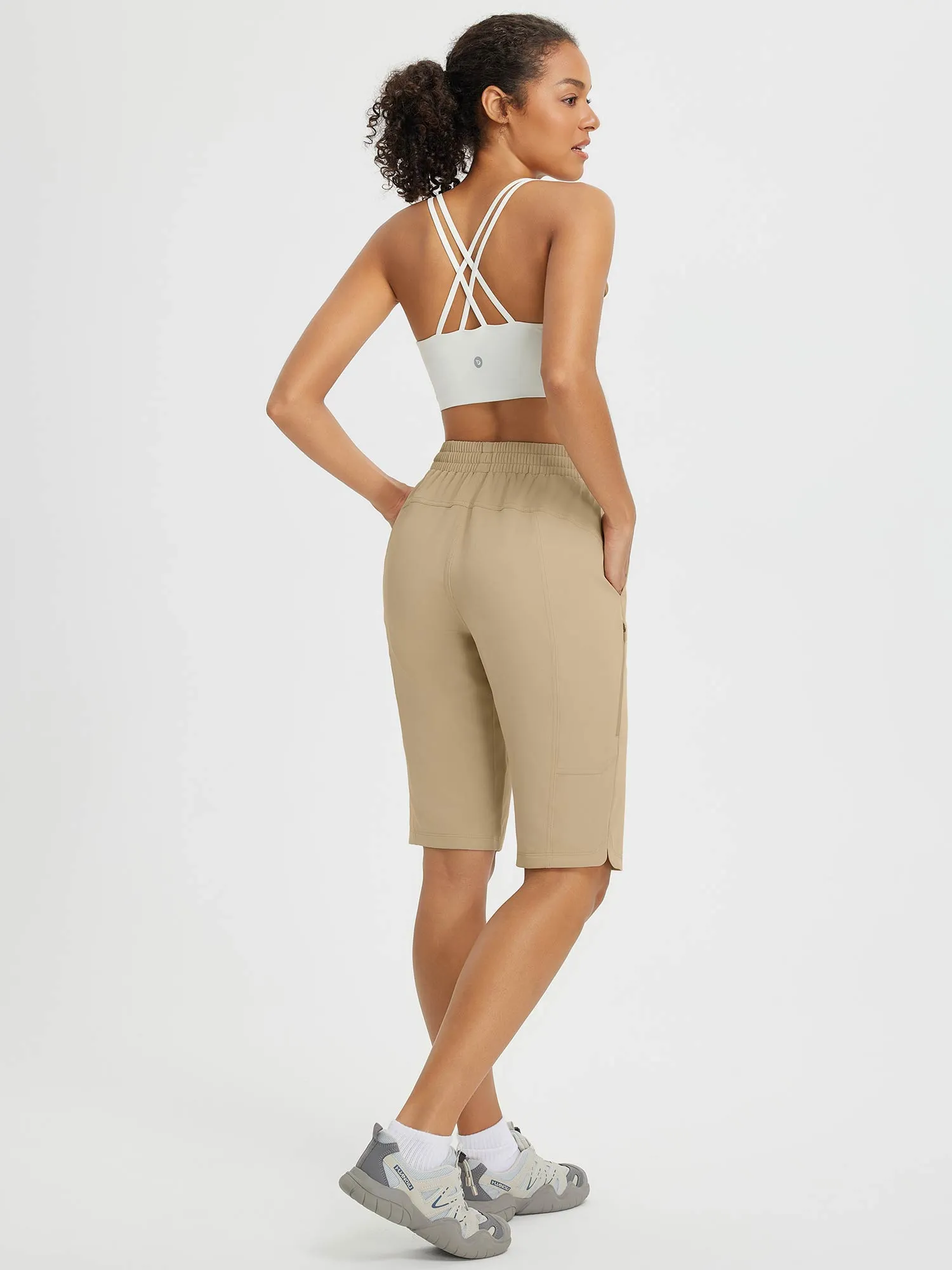 Raindrop Ready 13" Multiple Zipper Pocket Shorts