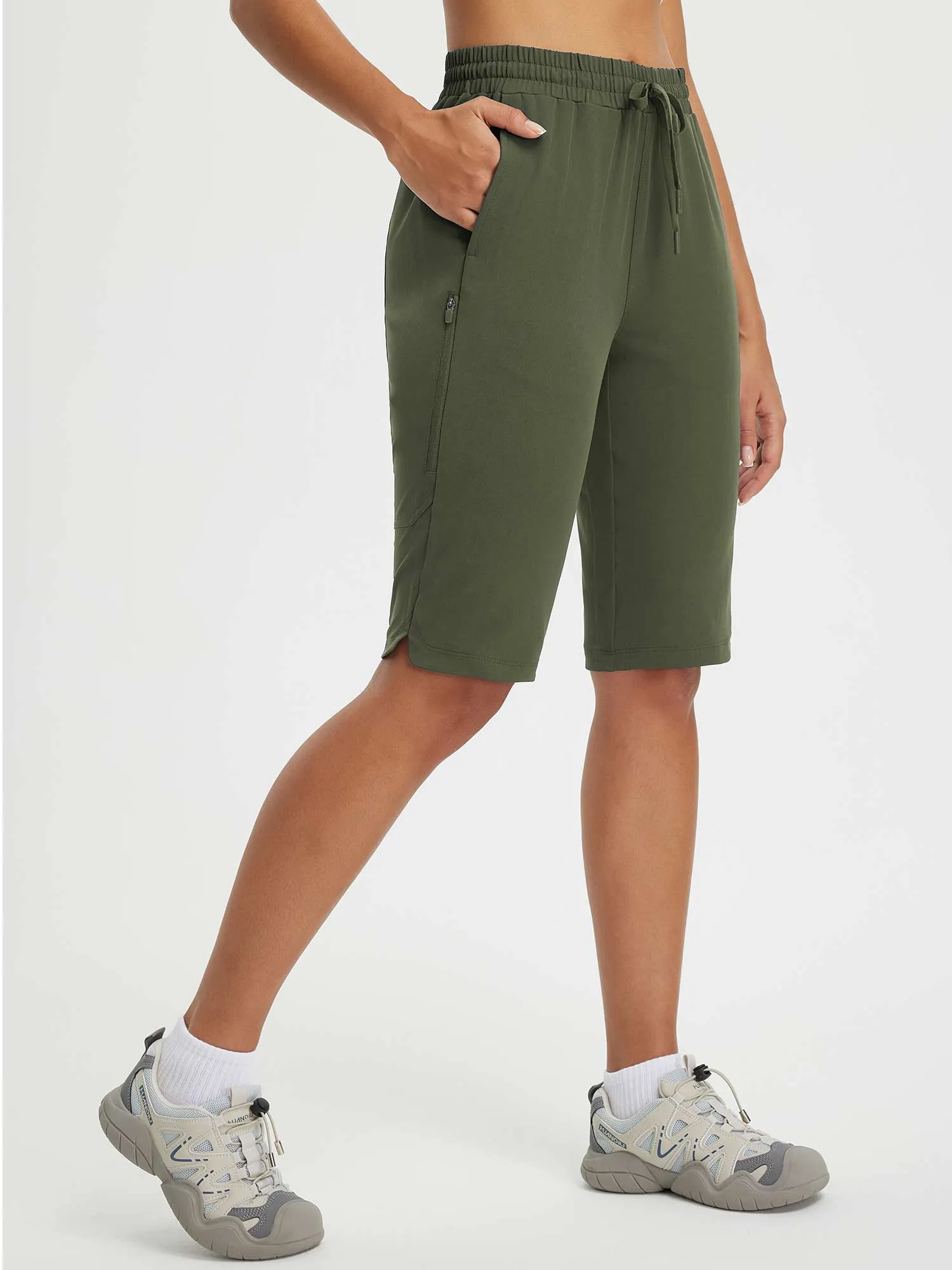 Raindrop Ready 13" Multiple Zipper Pocket Shorts