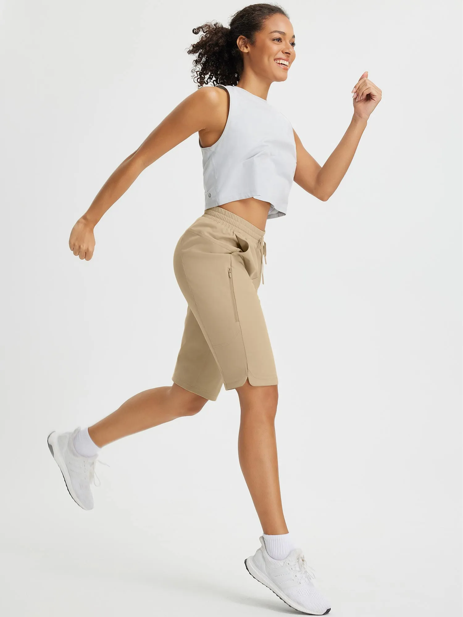 Raindrop Ready 13" Multiple Zipper Pocket Shorts
