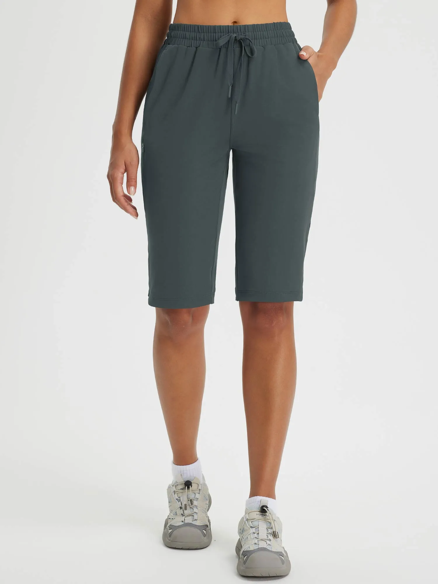 Raindrop Ready 13" Multiple Zipper Pocket Shorts