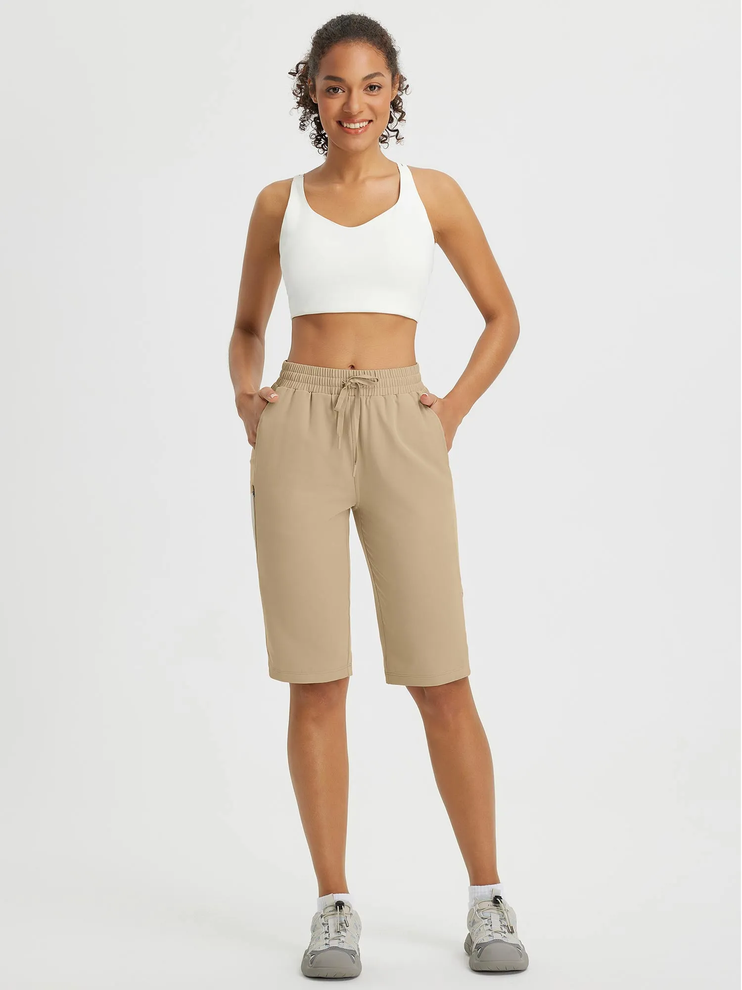 Raindrop Ready 13" Multiple Zipper Pocket Shorts