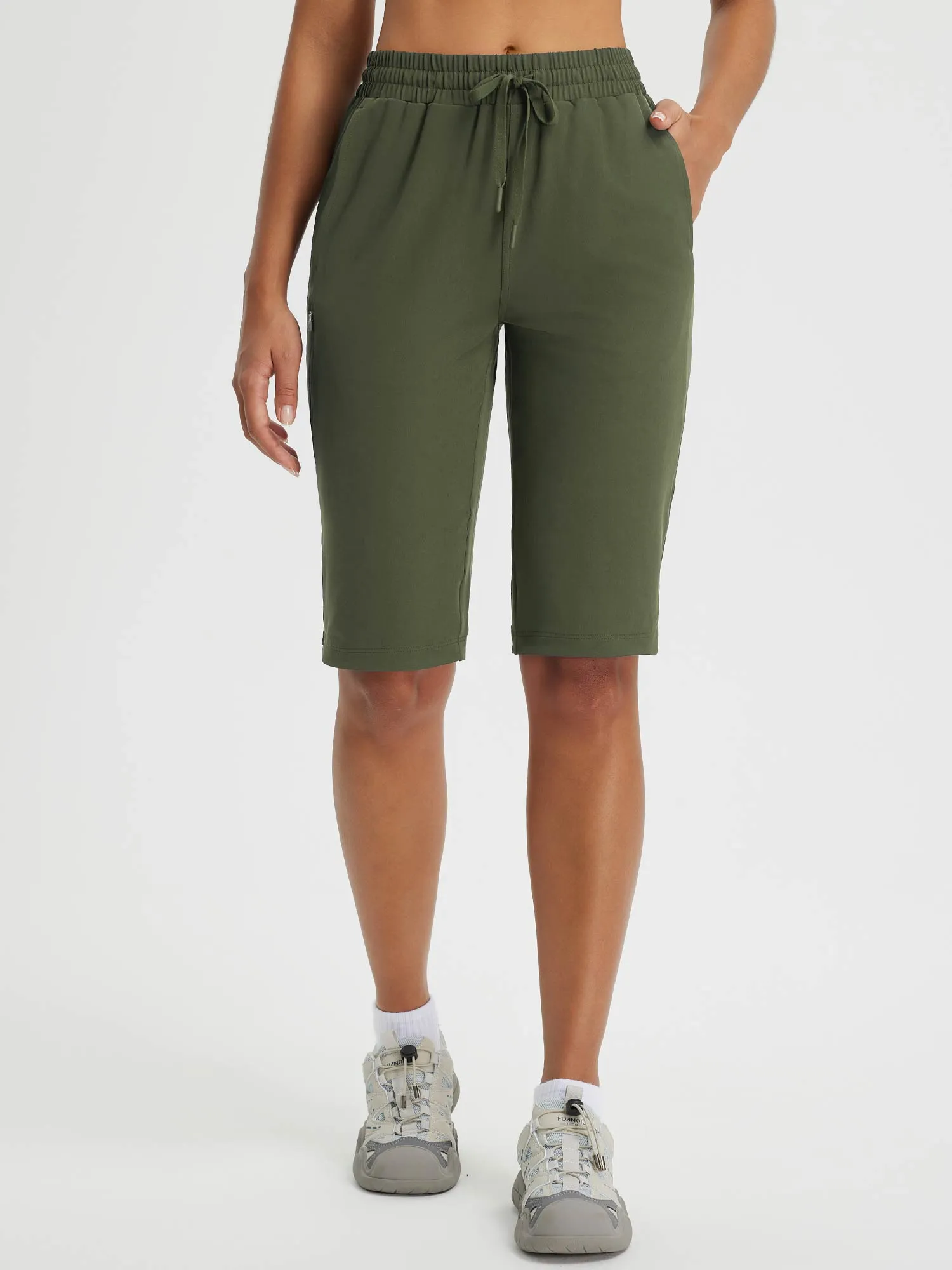 Raindrop Ready 13" Multiple Zipper Pocket Shorts