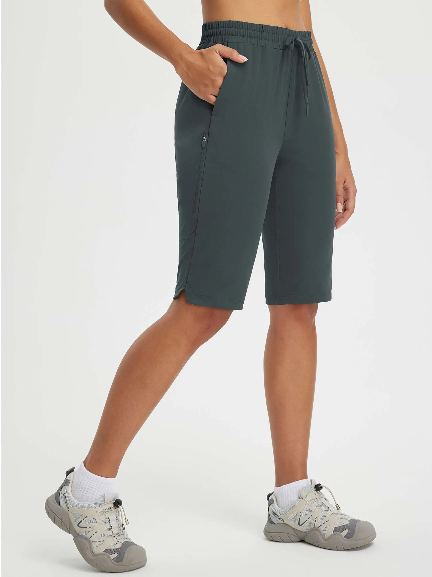 Raindrop Ready 13" Multiple Zipper Pocket Shorts