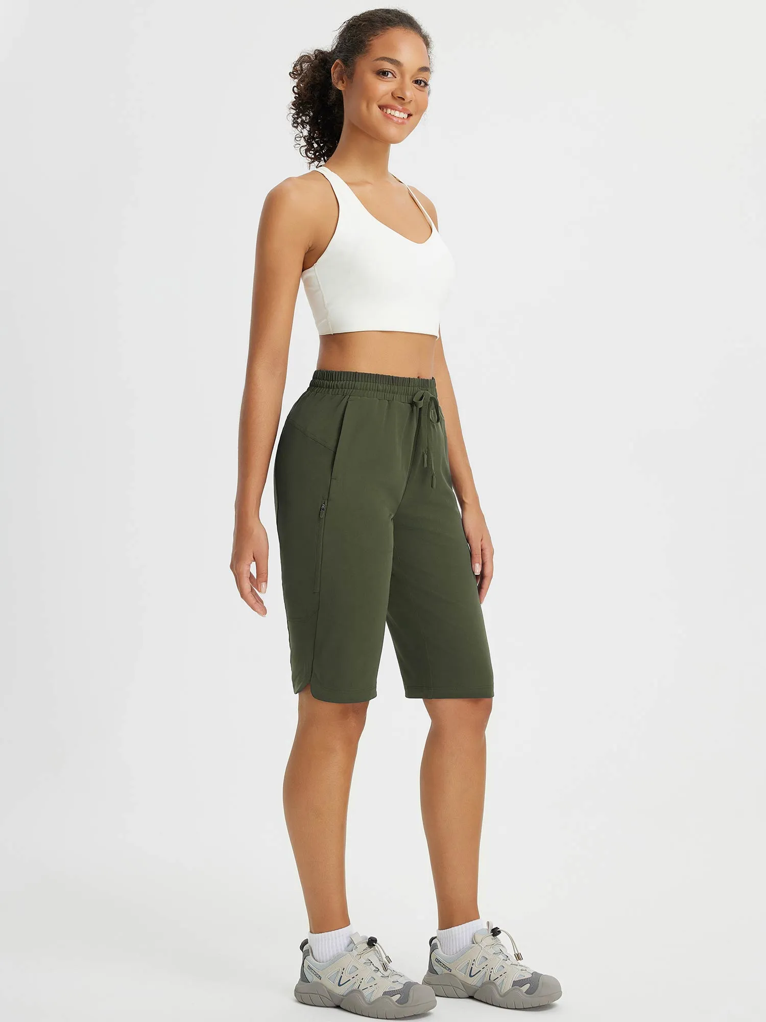 Raindrop Ready 13" Multiple Zipper Pocket Shorts