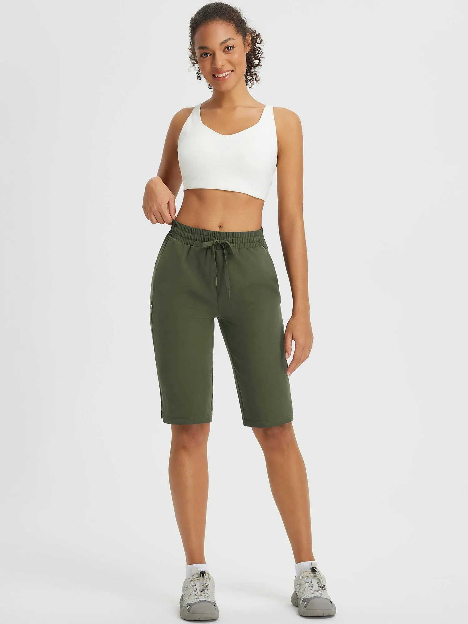 Raindrop Ready 13" Multiple Zipper Pocket Shorts