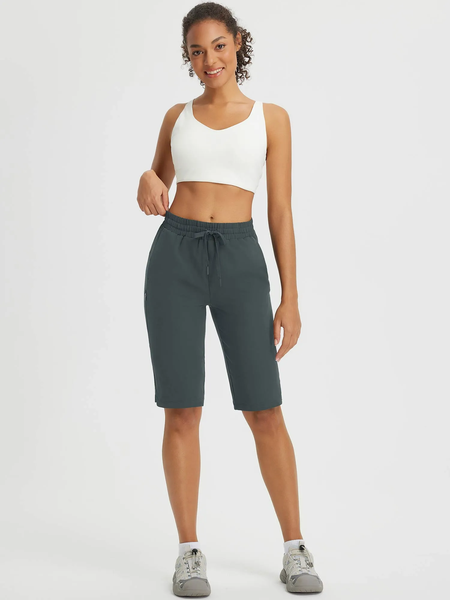 Raindrop Ready 13" Multiple Zipper Pocket Shorts