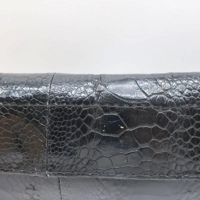 R&Y Augousti Clutch Black Snakeskin & Stingray Evening Bag