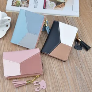 Realaiot Spring and Autumn New Wallet Short Women Wallets Zipper Purse Luxury Brand Wallets Trendy Coin Purse Card Holder Pu Leather