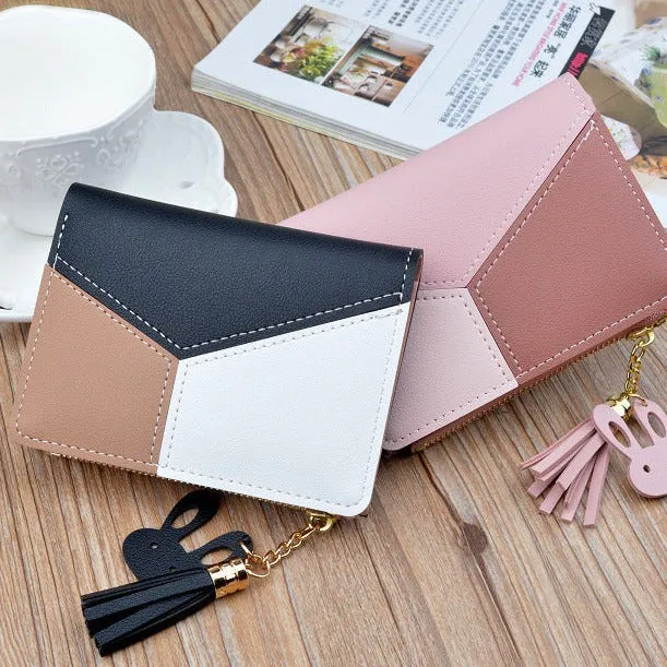 Realaiot Spring and Autumn New Wallet Short Women Wallets Zipper Purse Luxury Brand Wallets Trendy Coin Purse Card Holder Pu Leather