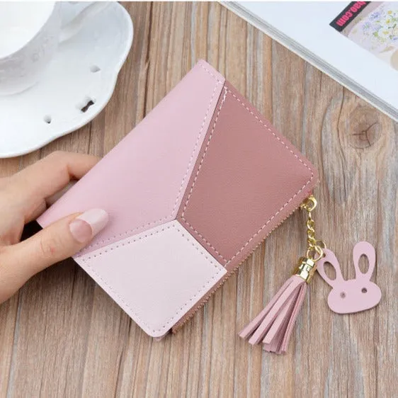 Realaiot Spring and Autumn New Wallet Short Women Wallets Zipper Purse Luxury Brand Wallets Trendy Coin Purse Card Holder Pu Leather