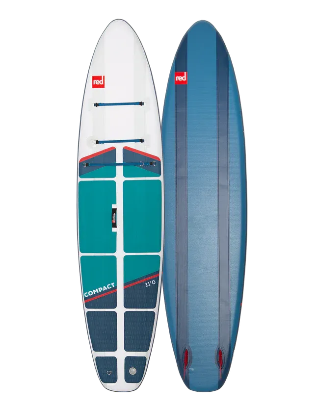 Red 11'0" Compact Inflatable Paddle board Package
