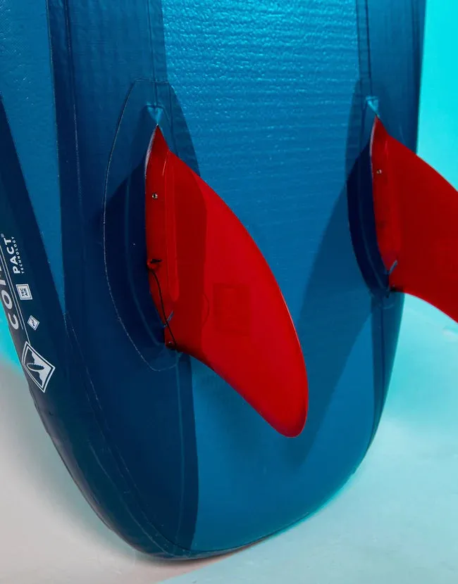Red 11'0" Compact Inflatable Paddle board Package