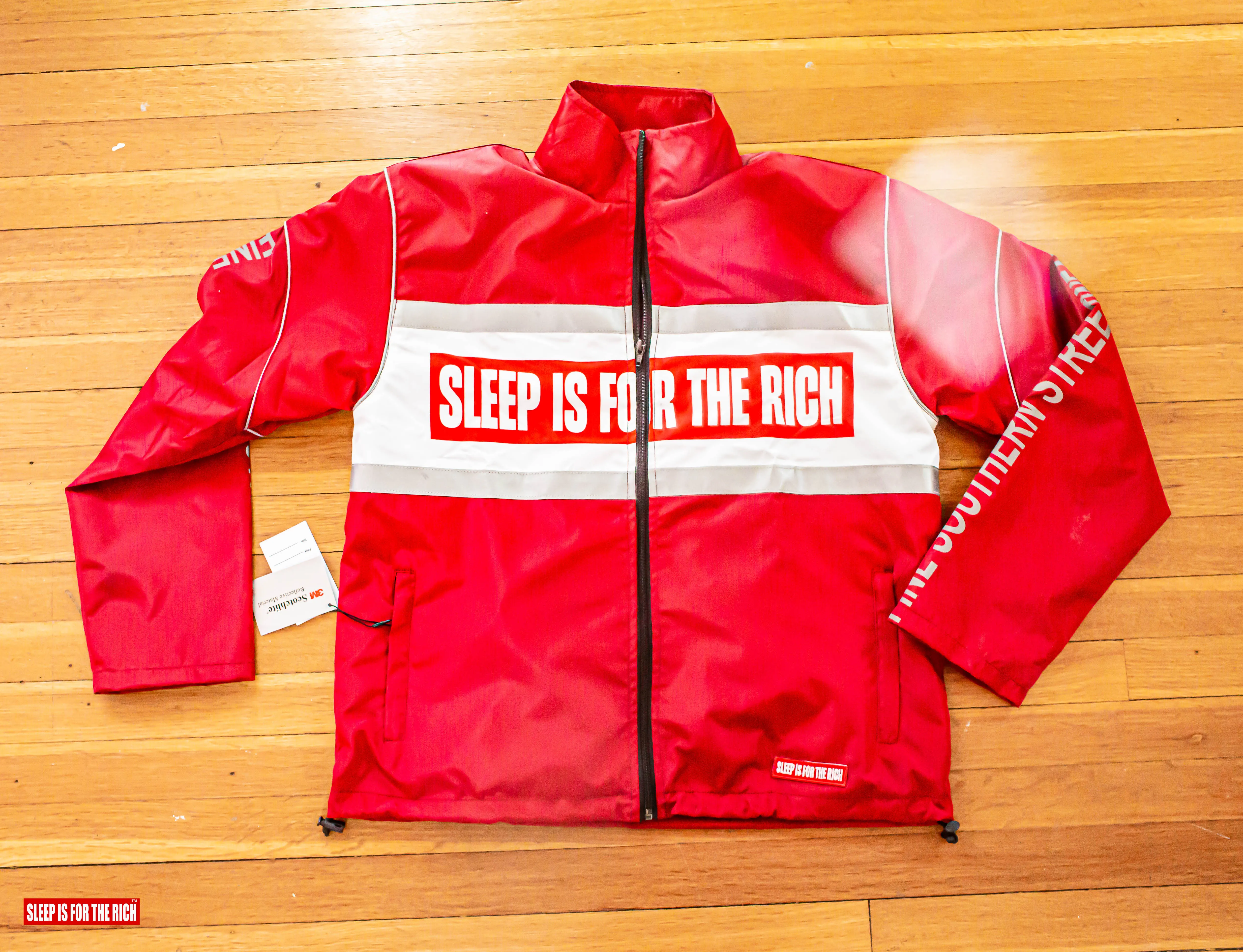 (RED) 3M REFLECTIVE WINDBREAKER SHORT SETS