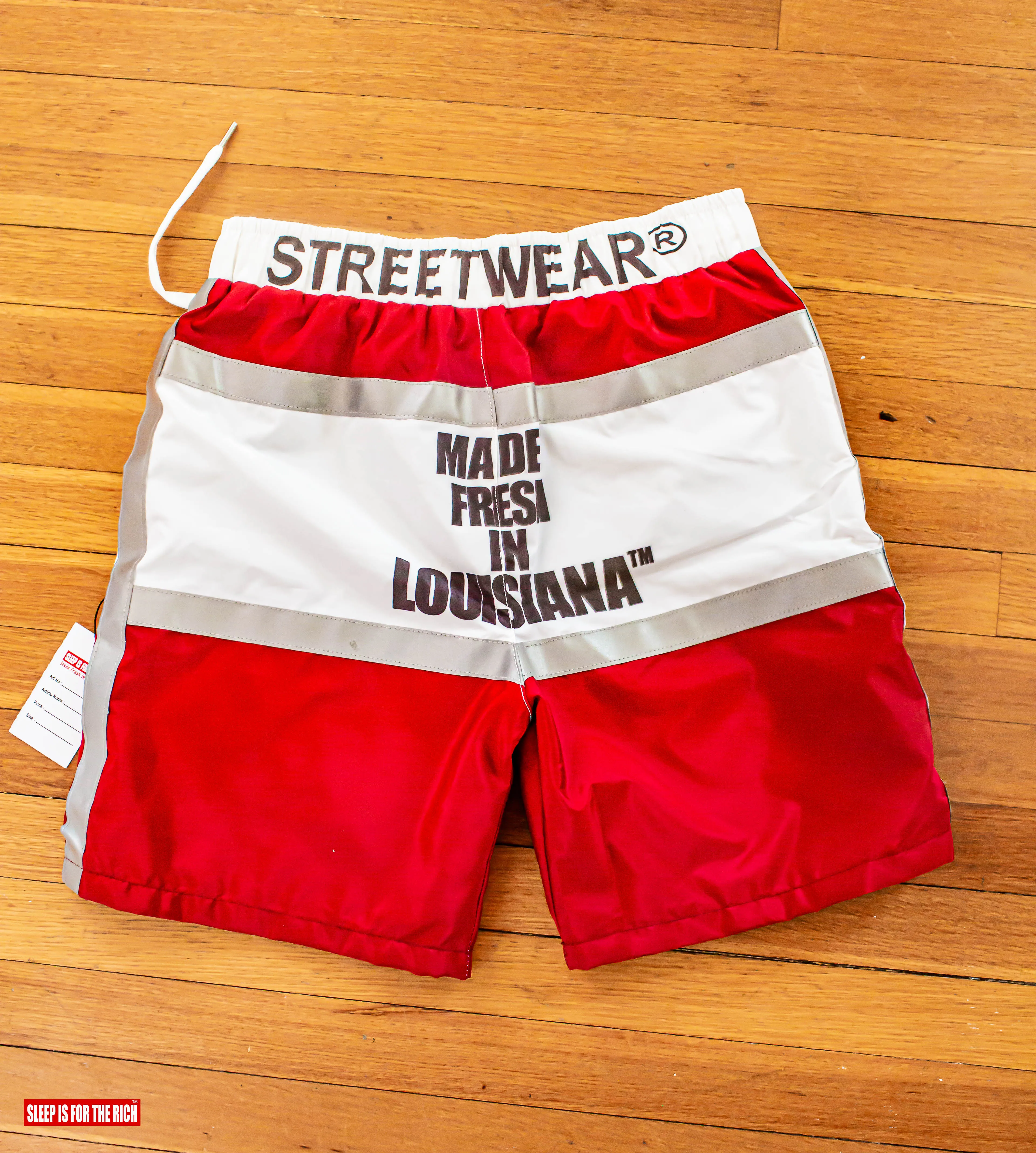 (RED) 3M REFLECTIVE WINDBREAKER SHORT SETS