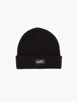 Reflective Poster Beanie Black