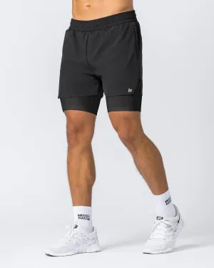 Replay 3" Shorts - Black/Black